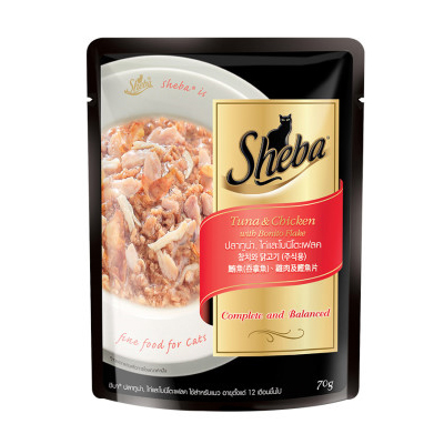 쉬바파우치-참치와닭고기 70g*12개입