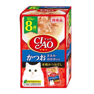 파우치(가쓰오+닭가슴살+가다랭이포)[40G*8]IC-384