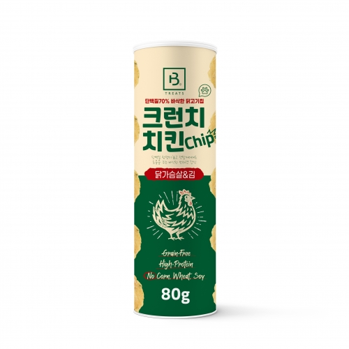 크런치치킨칩 80g 닭가슴살&김