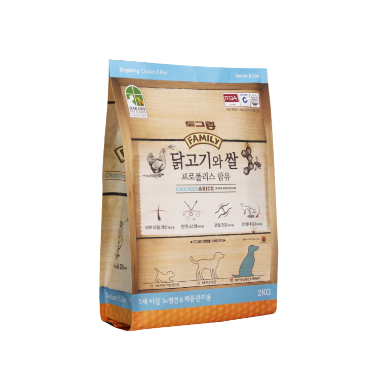 [도그랑] 훼미리 닭고기와쌀 (2kg/시니어)
